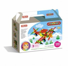 Конструктор "Техно" Самолет 120 деталей 02028 СТЕЛЛАР