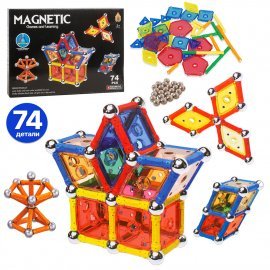 Конструктор магнитный 74 детали AQ-2203 TONGDE