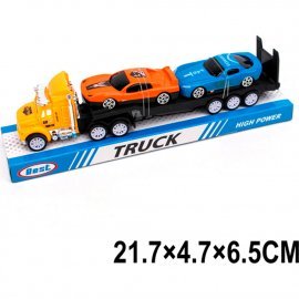 Автовоз инерционный 21см с машинками 2ШТ. 99C5-1 TONGDE