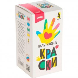 Пальчиковые краски 4 цвета по 50 мл Пкр-007 LORI