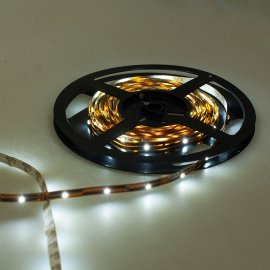 Гирлянда электрическая для помещений 30 LED белое свечение 1 режим 5 м Адаптер 220 В /Tongde/