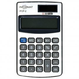 Калькулятор INFORMAT IFCP-2 8 разр. карманный серебристый/черный 236755