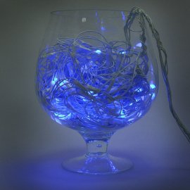 Гирлянда электрическая Сетка для помещения 120 LED синее свечение 8 режимов прозрачный провод 200*60 см 220 В /Tongde/
