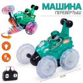 Машина перевертыш на радиоуправлении со световыми эффектами 15см 999G-47ES TONGDE