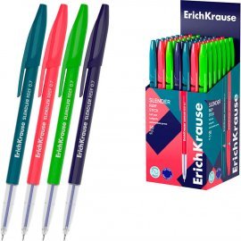 Ручка шариковая ErichKrause Slender® Stick Reef 0.7, Super Glide Technology, цвет чернил синий (в коробке по 50 шт.) 63095