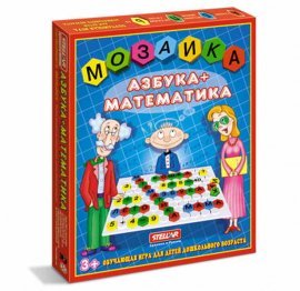 Мозаика "Азбука + математика" 110 деталей 01004 СТЕЛЛАР