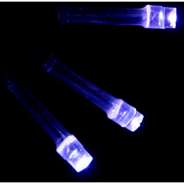 Гирлянда для улицы 2,5м 480 ламп LED, прозрач.пров, 8 реж., Белый