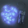 Гирлянда для помещений 20 LED белое свечение 1 режим прозрачный провод 2 м на батарейках /Tongde/
