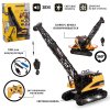 Кран на радиоуправлении BUILDERS USB со звуковыми и световыми эффектами A8863-76 28 см TONGDE