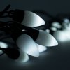Гирлянда электрическая для улицы 20 LED белое свечение 1 режим чёрный провод 5 м 220 В /Tongde/