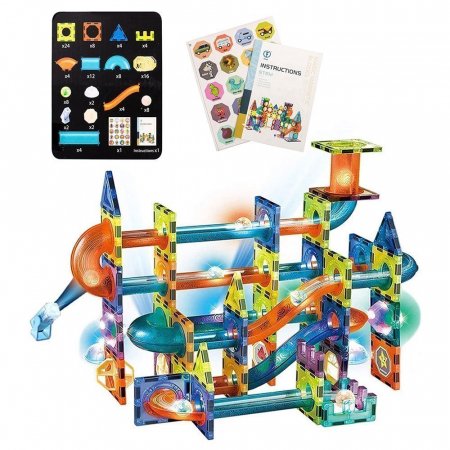 Светящийся магнитный конструктор LIGHT MAGNETIC BLOCKS 2302 110 деталей TONGDE