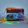 Гирлянда электрическая Звезды для улицы 28 LED цветное свечение 1 режим прозрачный провод 4 м 220 В /Tongde/