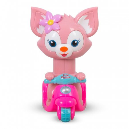 Игрушка Лисичка на мотоцикле /нажми/ 13см SY017A TONGDE