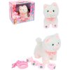 Кошка 20см с поводком со звуковыми эффектами 933-87E TONGDE