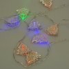 Гирлянда электрическая Ёлочки для улицы 28 LED цветное свечение 1 режим прозрачный провод 4 м 220 В /Tongde/