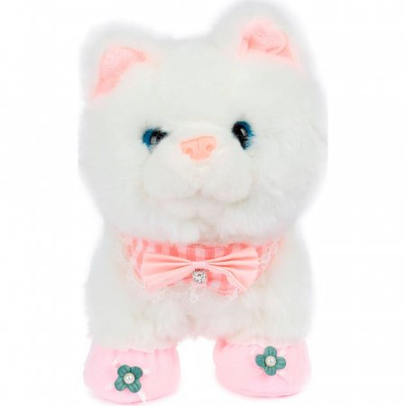 Кошка 20см с поводком со звуковыми эффектами 933-87E TONGDE