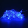 Гирлянда на батарейках для помещений 20 LED синее свечение 1 режим прозрачный провод 2 м на батарейках /Tongde/