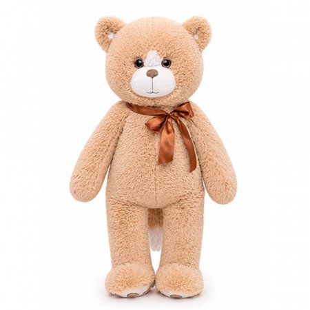 Мягкая игрушка Кот Макс с бантом кофейный, 61см сидя (КМакс/60/82-1)