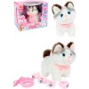 Кошка 20см с поводком со звуковыми эффектами 933-87E TONGDE