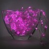 Гирлянда электрическая Сетка для помещения 120 LED розовое свечение 8 режимов прозрачный провод 120*100 см 220 В /Tongde/